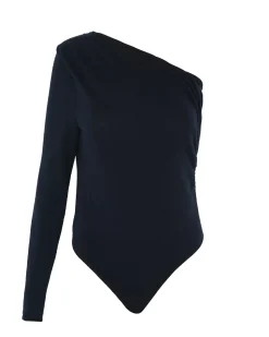 Kujten Body>Asymmetric Cashmere Body, 1-Thread Noir