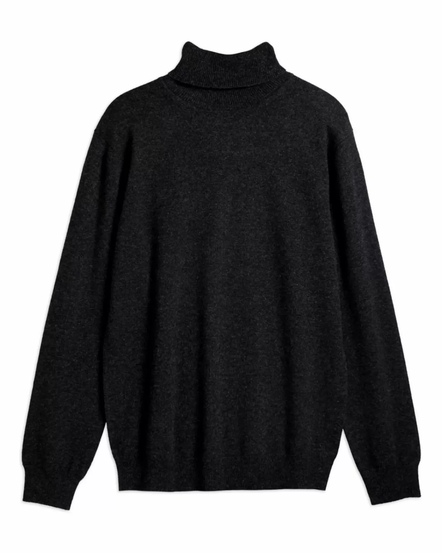 Kujten Sweaters & Sweatshirts>Basic Turtleneck Man Cashmere Sweater Gris Anthracite