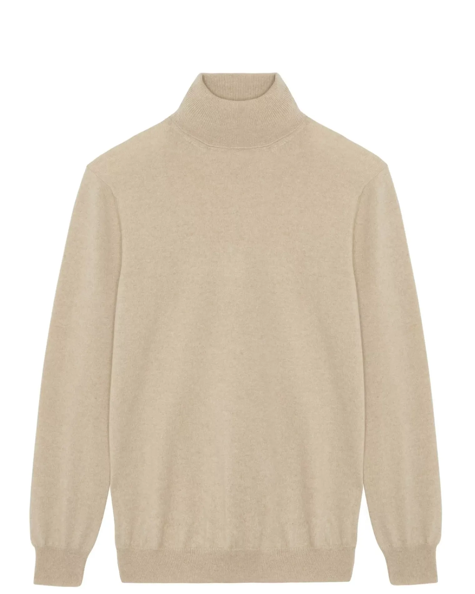 Kujten Sweaters & Sweatshirts>Basic Turtleneck Man Cashmere Sweater Organique