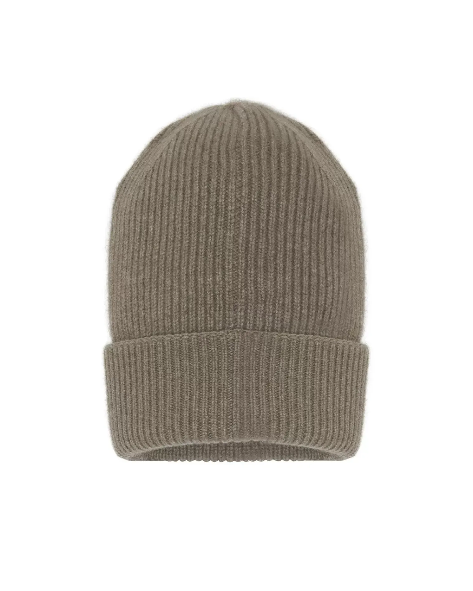Kujten Hats & Headbands>Beanie With Cashmere Cuff Beige Taupe