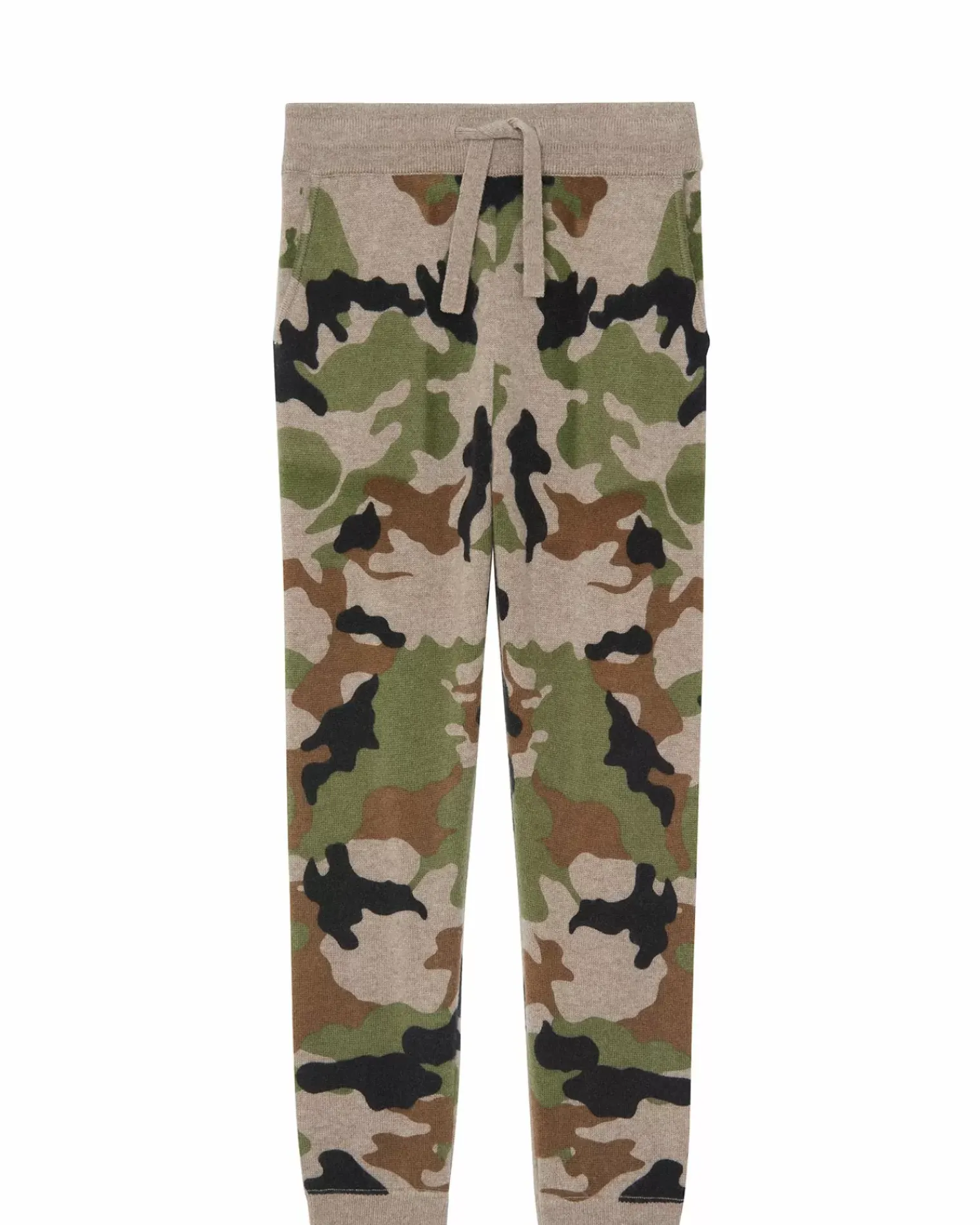 Kujten Joggings>Camouflage Cashmere Jogging Camou Kaki