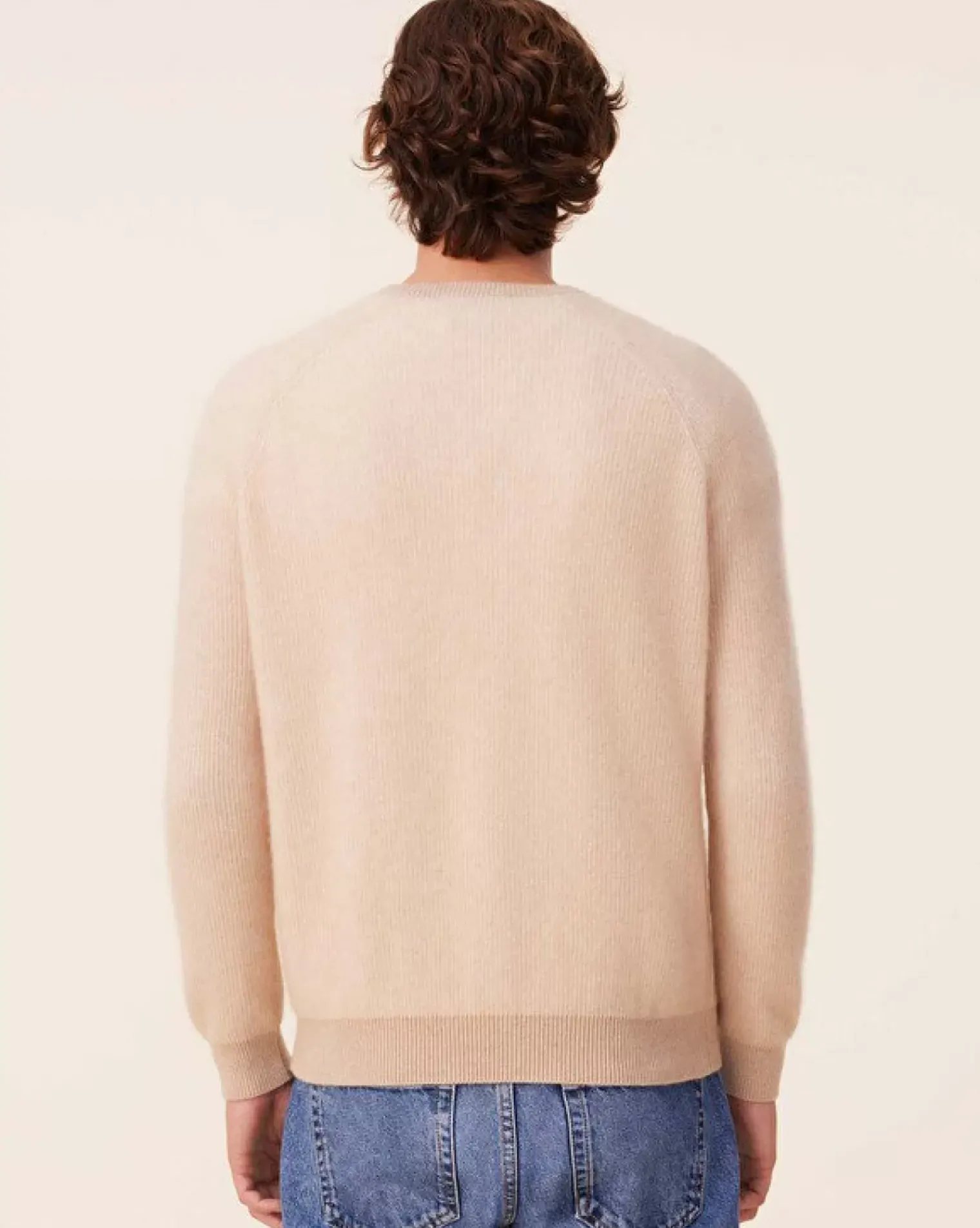 Kujten Jackets & Vests>Cardigan Stitch Cashmere Sweater, 2-Threads Organique