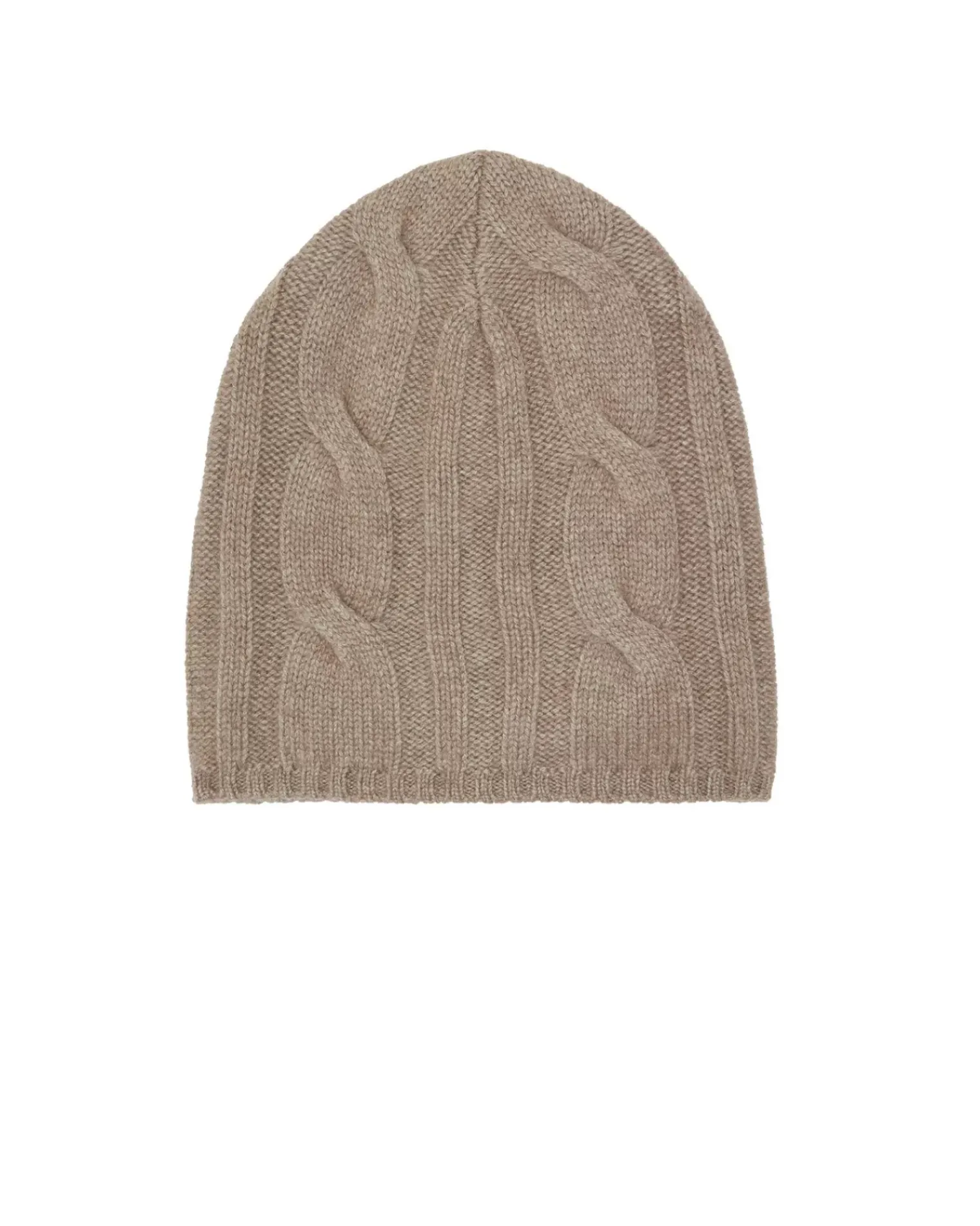Kujten Hats & Headbands>Cashmere Beanie, 8-Threads Beige Taupe