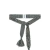 Kujten Belts>Cashmere Belt Kaki Fonce