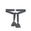 Kujten Belts>Cashmere Belt Noir
