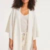 Kujten Capes & Ponchos>Cashmere Cape, 2-Threads Blanc