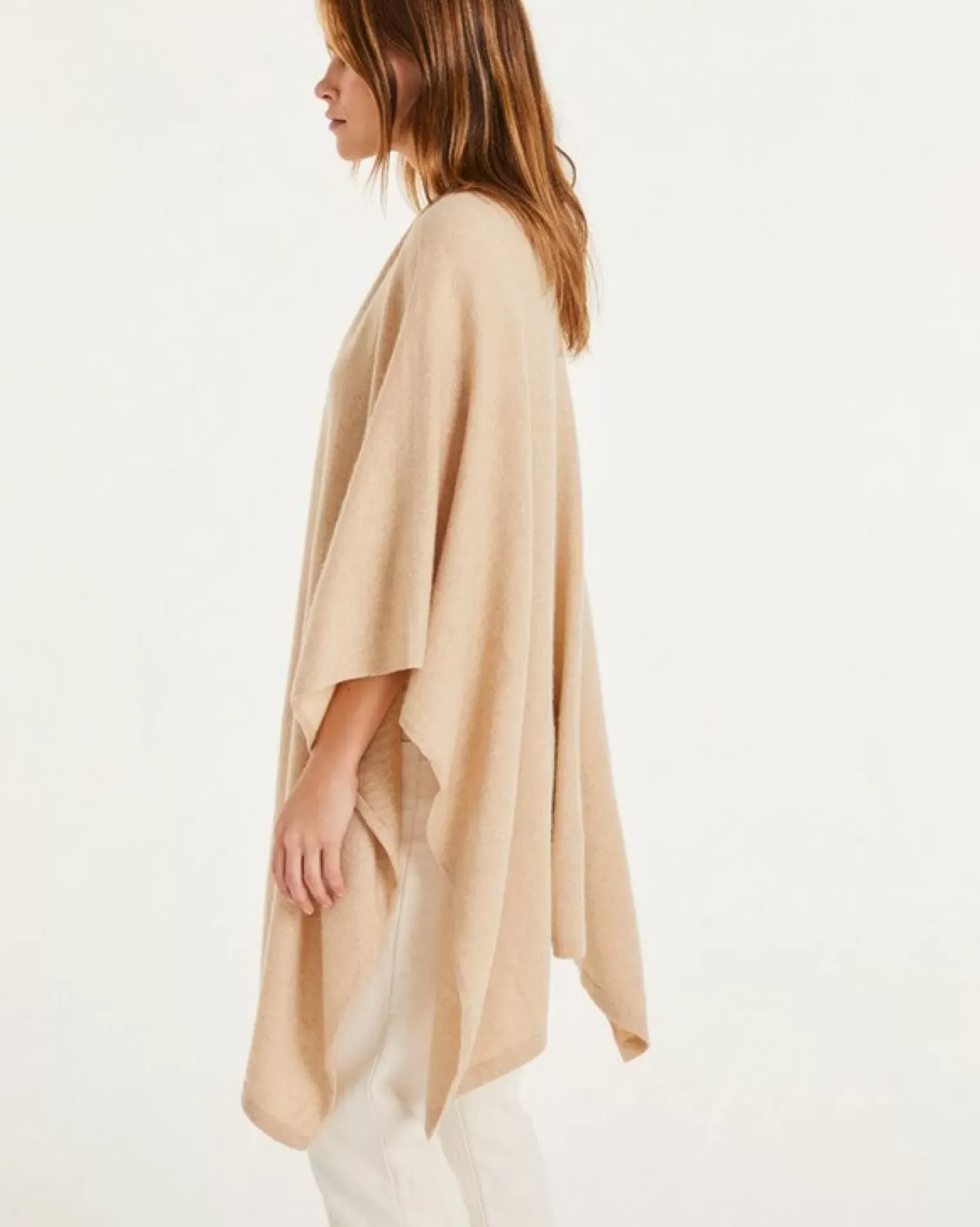 Kujten Capes & Ponchos>Cashmere Cape, 2-Threads Organique