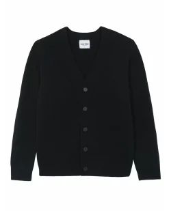 Kujten Jackets & Vests>Cashmere Cardigan Noir