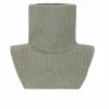 Kujten Scarves & Snoods>Cashmere Collar, 6-Threads Kaki Chine