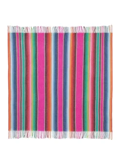 Kujten Bandanas>Cashmere Fringe Shawl Rose Magenta