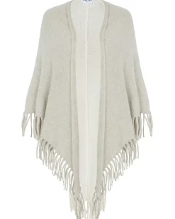 Kujten Scarves & Snoods>Cashmere Fringed Shawl Avoine