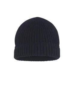 Kujten Hats & Headbands>Cashmere Hat, 6-Threads Bleu Marine Fonce