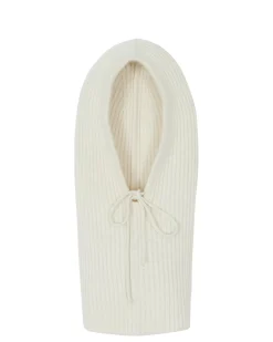 Kujten Hats & Headbands>Cashmere Hood, 8-Threads Blanc