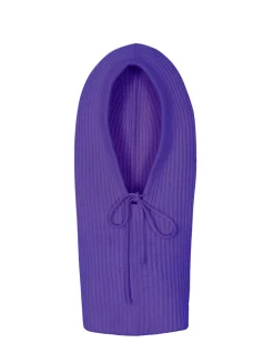 Kujten Hats & Headbands>Cashmere Hood, 8-Threads Deep Purple