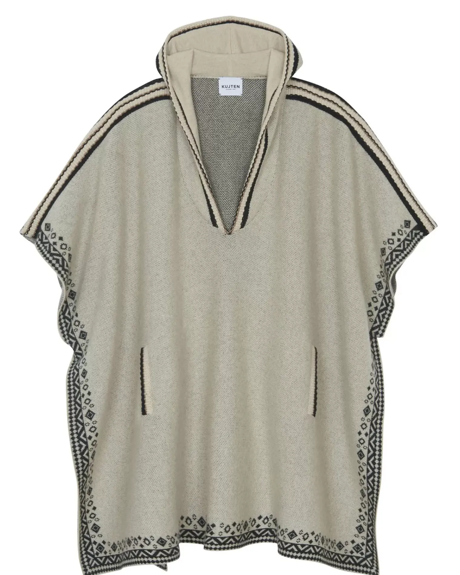 Kujten Capes & Ponchos>Cashmere Hooded Poncho Organique