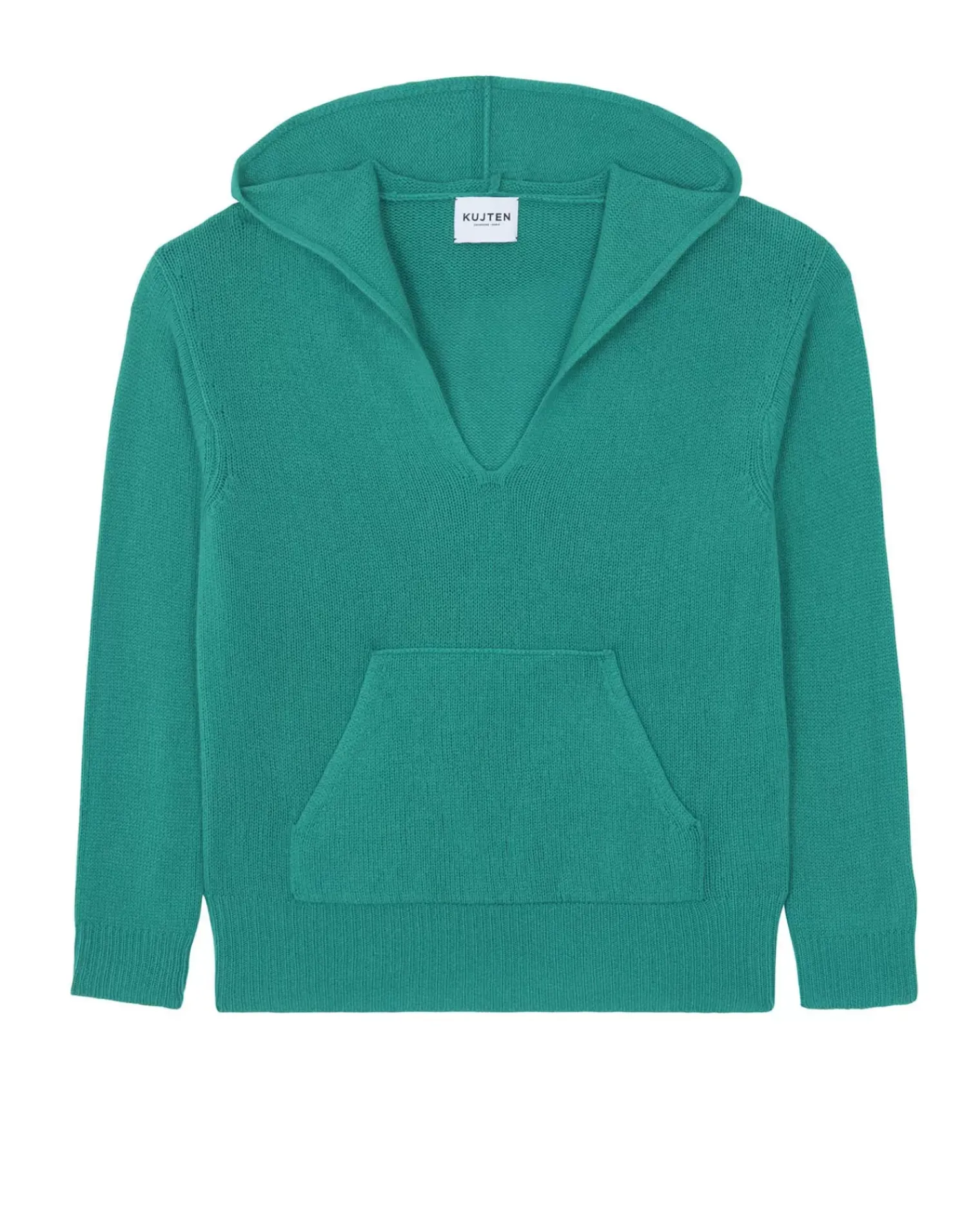 Kujten Hoodies>Cashmere Hoodie Vert Jade