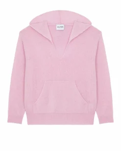 Kujten Hoodies>Cashmere Hoodie Candy Pink