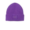 Kujten Hats & Headbands>Cashmere Logo Hat Violet