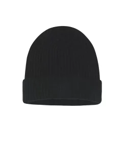 Kujten Hats & Headbands>Cashmere Logo Hat Noir