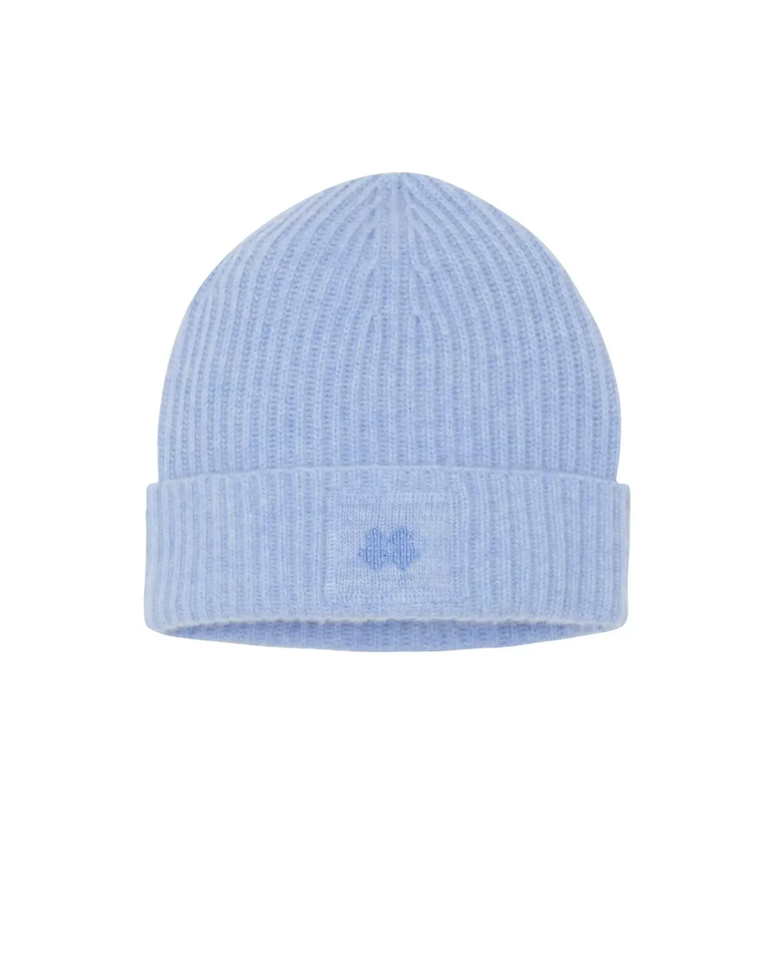 Kujten Hats & Headbands>Cashmere Logo Hat, 6-Threads Bleu Jeans