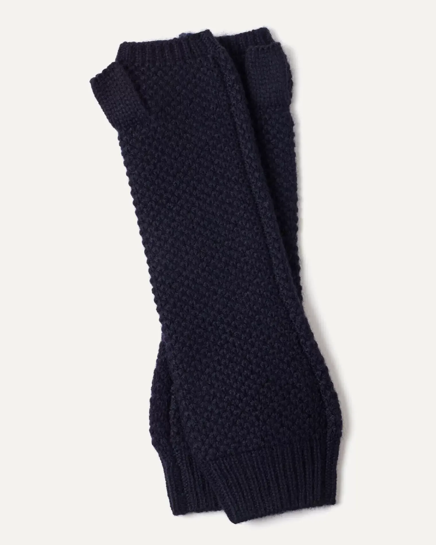 Kujten Gloves & Mittens>Cashmere Mittens Bleu Marine Fonce