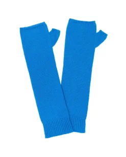 Kujten Gloves & Mittens>Cashmere Mittens Bleu Kabalos