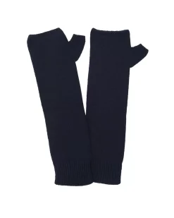 Kujten Gloves & Mittens>Cashmere Mittens Bleu Marine Fonce