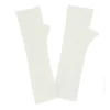 Kujten Gloves & Mittens>Cashmere Mittens, 2-Threads Blanc