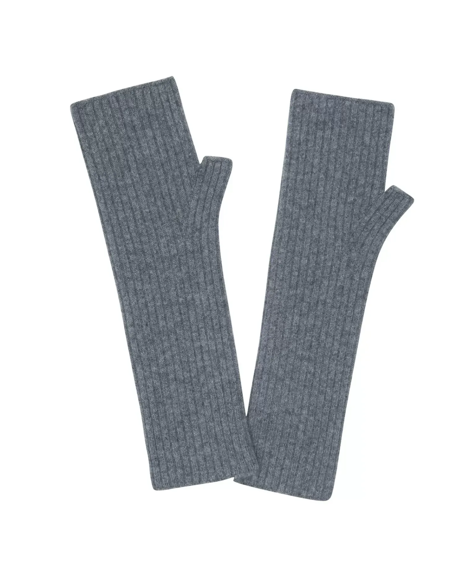 Kujten Gloves & Mittens>Cashmere Mittens, 2-Threads Gris Flanelle