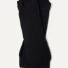 Kujten Gloves & Mittens>Cashmere Mittens, 6-Threads Noir