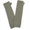 Kujten Gloves & Mittens>Cashmere Mittens, 6-Threads Kaki Chine