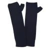 Kujten Gloves & Mittens>Cashmere Mittens, 4-Threads Noir