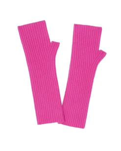 Kujten Gloves & Mittens>Cashmere Mittens, 2-Threads Rose Neon