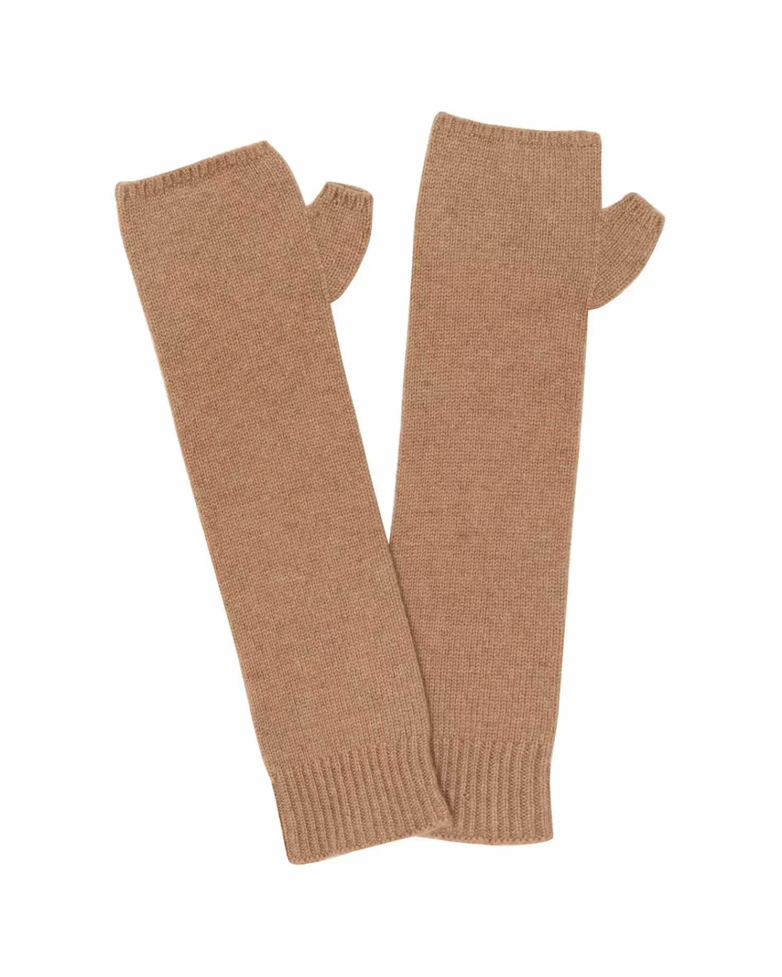 Kujten Gloves & Mittens>Cashmere Mittens, 4-Threads Camelo