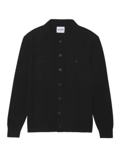 Kujten Jackets & Vests>Cashmere Overshirt Noir