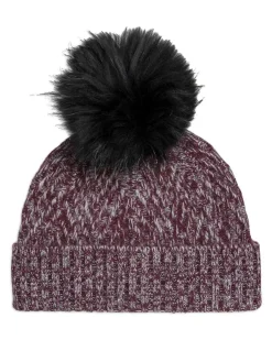Kujten Hats & Headbands>Cashmere Pompom Hat Bordeaux