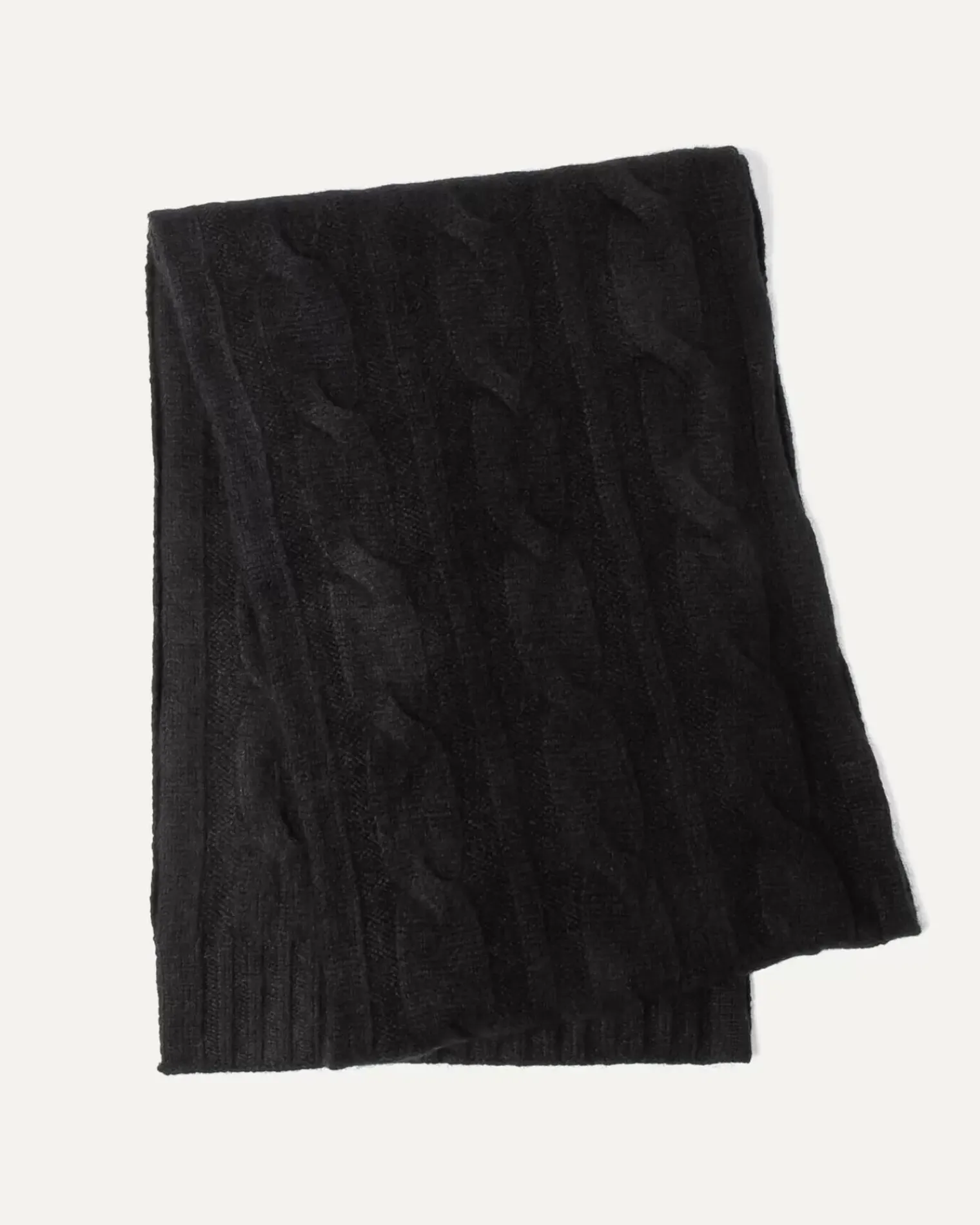 Kujten Scarves & Snoods>Cashmere Scarf Noir