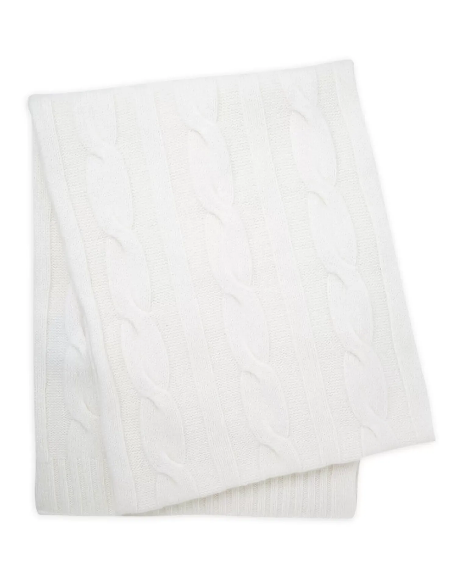 Kujten Scarves & Snoods>Cashmere Scarf, 6-Threads Blanc