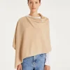 Kujten Capes & Ponchos>Cashmere Short Poncho, 2-Threads Organique