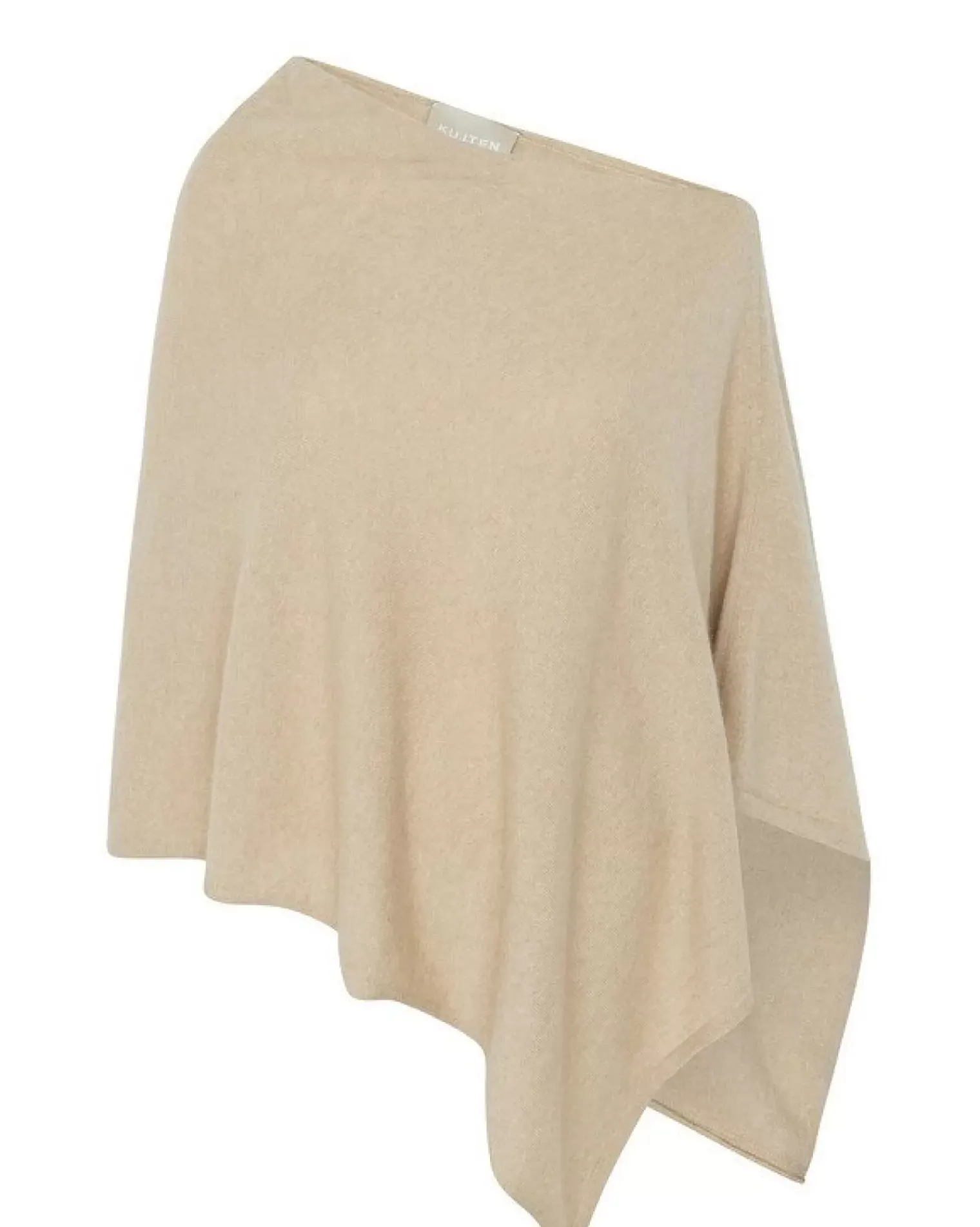 Kujten Capes & Ponchos>Cashmere Short Poncho, 2-Threads Organique