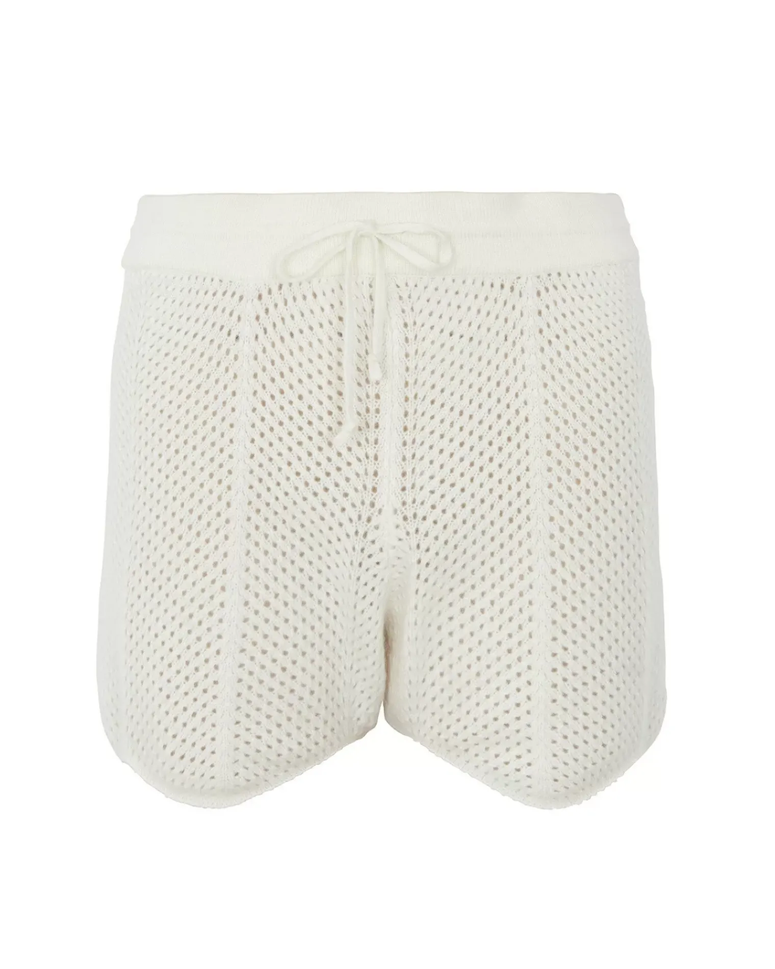 Kujten Pants & Shorts>Cashmere Shorts Blanc