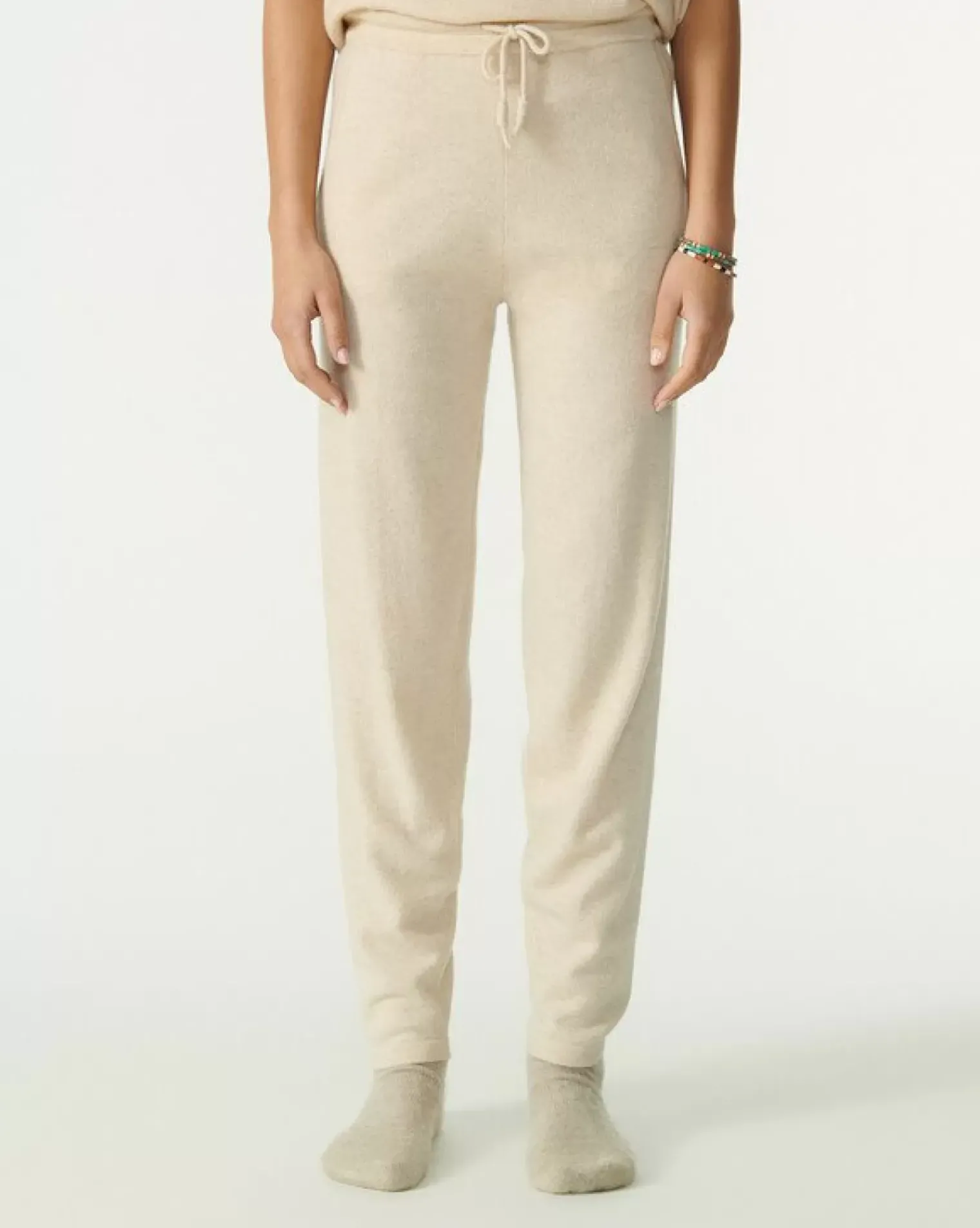 Kujten Joggings & Leggings>Cashmere Smoking Stripped Jogging Organique