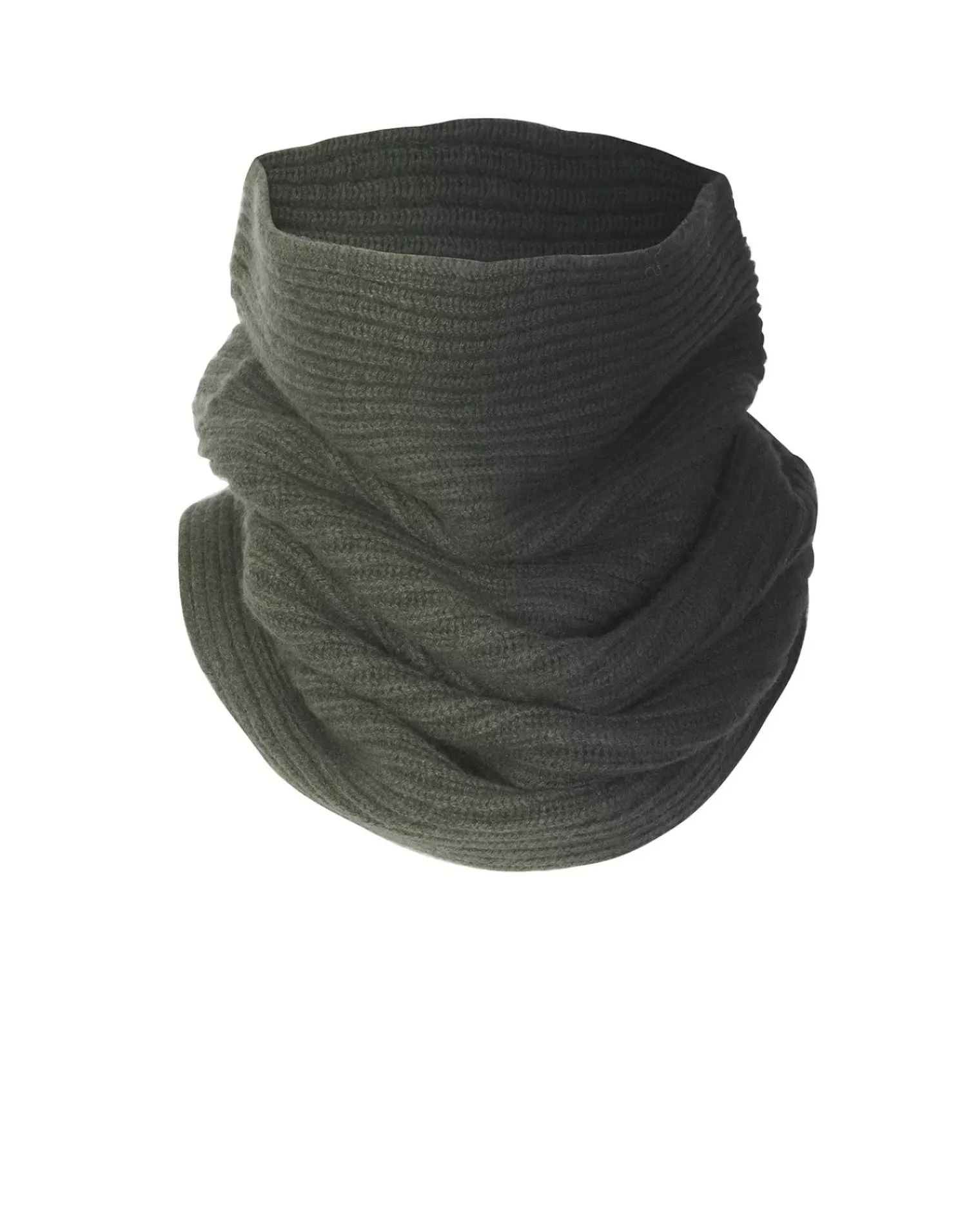Kujten Scarves & Snoods>Cashmere Snood Kaki Fonce