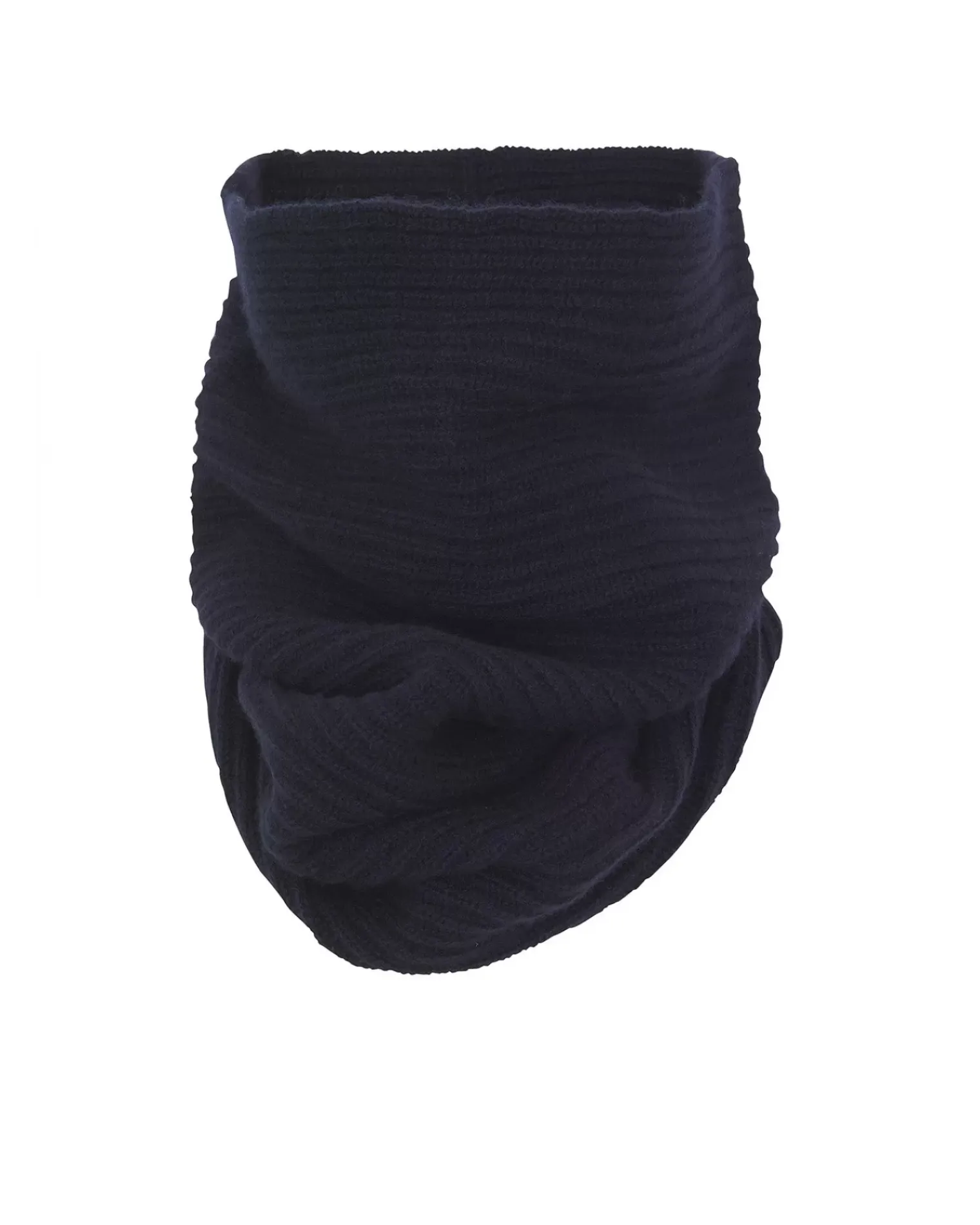 Kujten Scarves & Snoods>Cashmere Snood, 4-Threads Bleu Marine Fonce