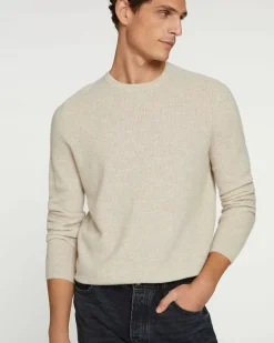 Kujten Sweaters & Sweatshirts>Cashmere Sweater Round Neck Long Sleeves Avoine