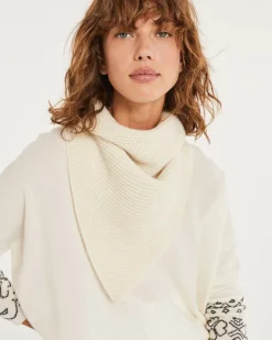 Kujten Sweaters & Sweatshirts>Cashmere Sweater Round Neck Long Sleeves Blanc