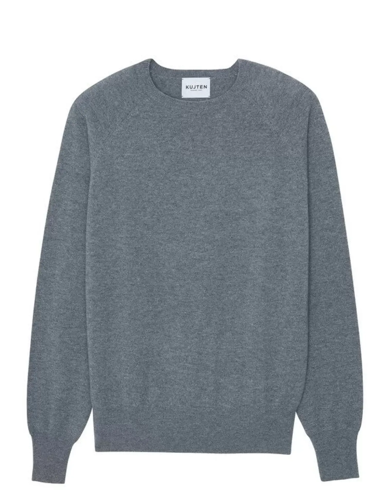 Kujten Sweaters & Sweatshirts>Cashmere Sweatshirt With Contrast Seams Gris Flanelle