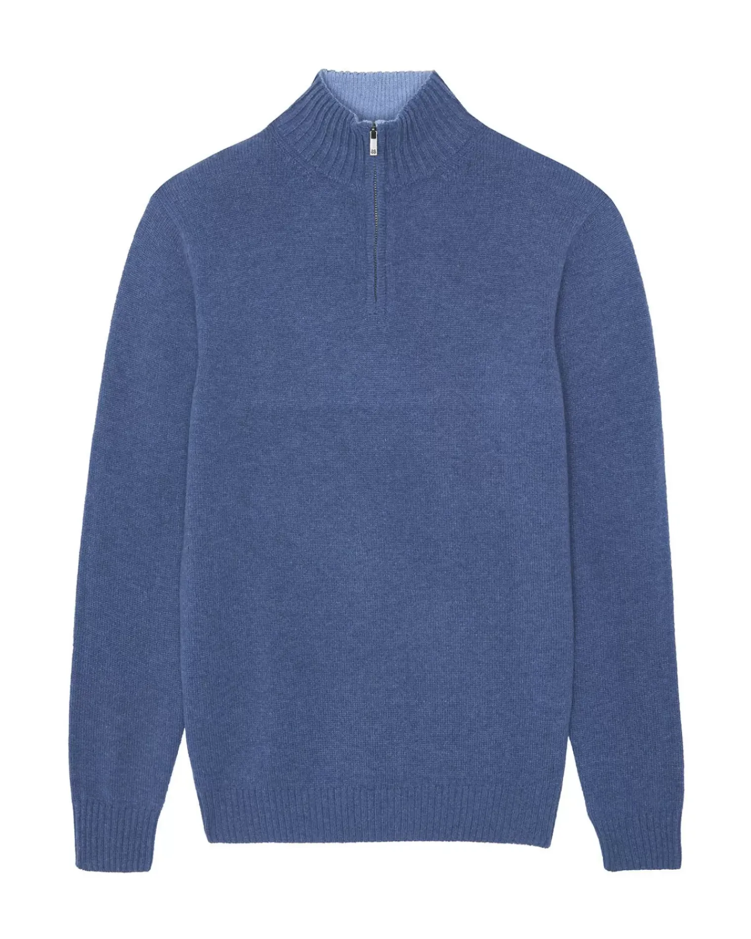 Kujten Sweaters & Sweatshirts>Cashmere Turtleneck Sweater, 4-Threads Bleu Denim