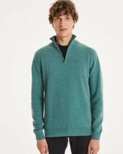 Kujten Sweaters & Sweatshirts>Cashmere Turtleneck Sweater Vert Chine