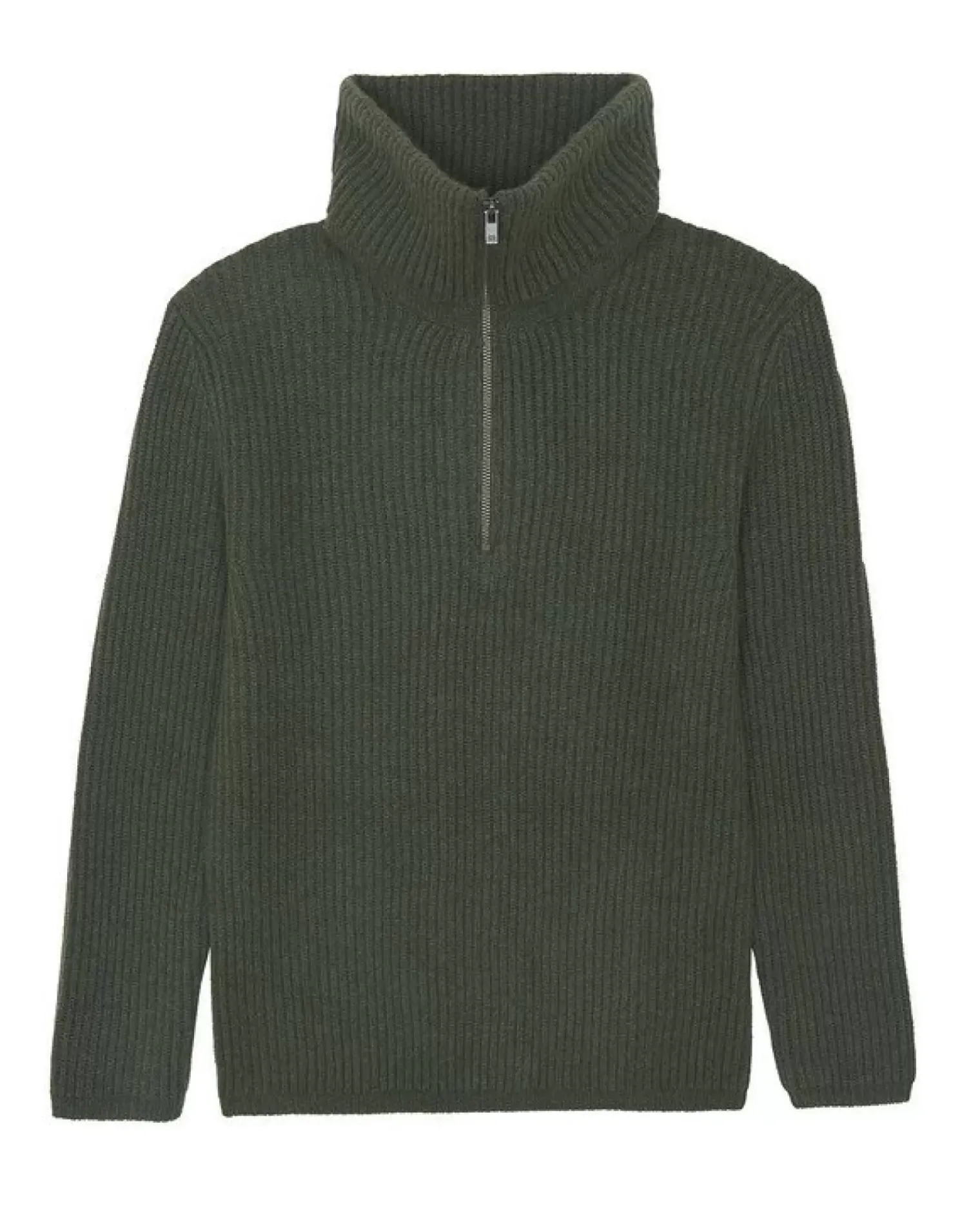 Kujten Sweaters & Sweatshirts>Cashmere Turtleneck Sweater Kaki Fonce